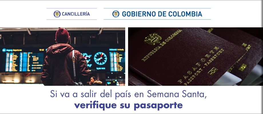 Si va a salir del país en Semana Santa, verifique su pasaporte en 2018