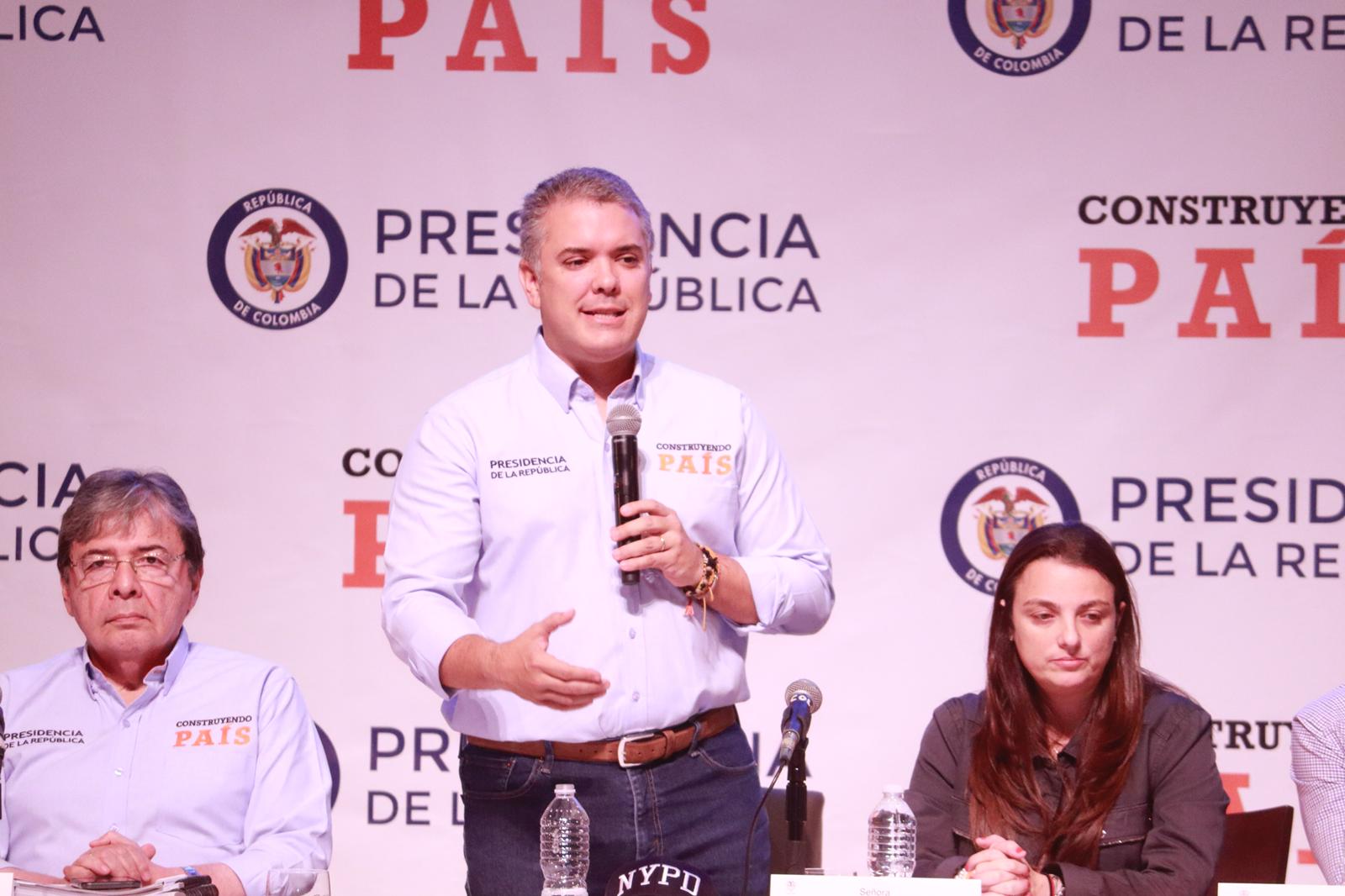 "Nuestra comunidad colombiana en el exterior todos los días construye país": Presidente Iván Duque Márquez al instalar el Primer Taller Construyendo País Internacional