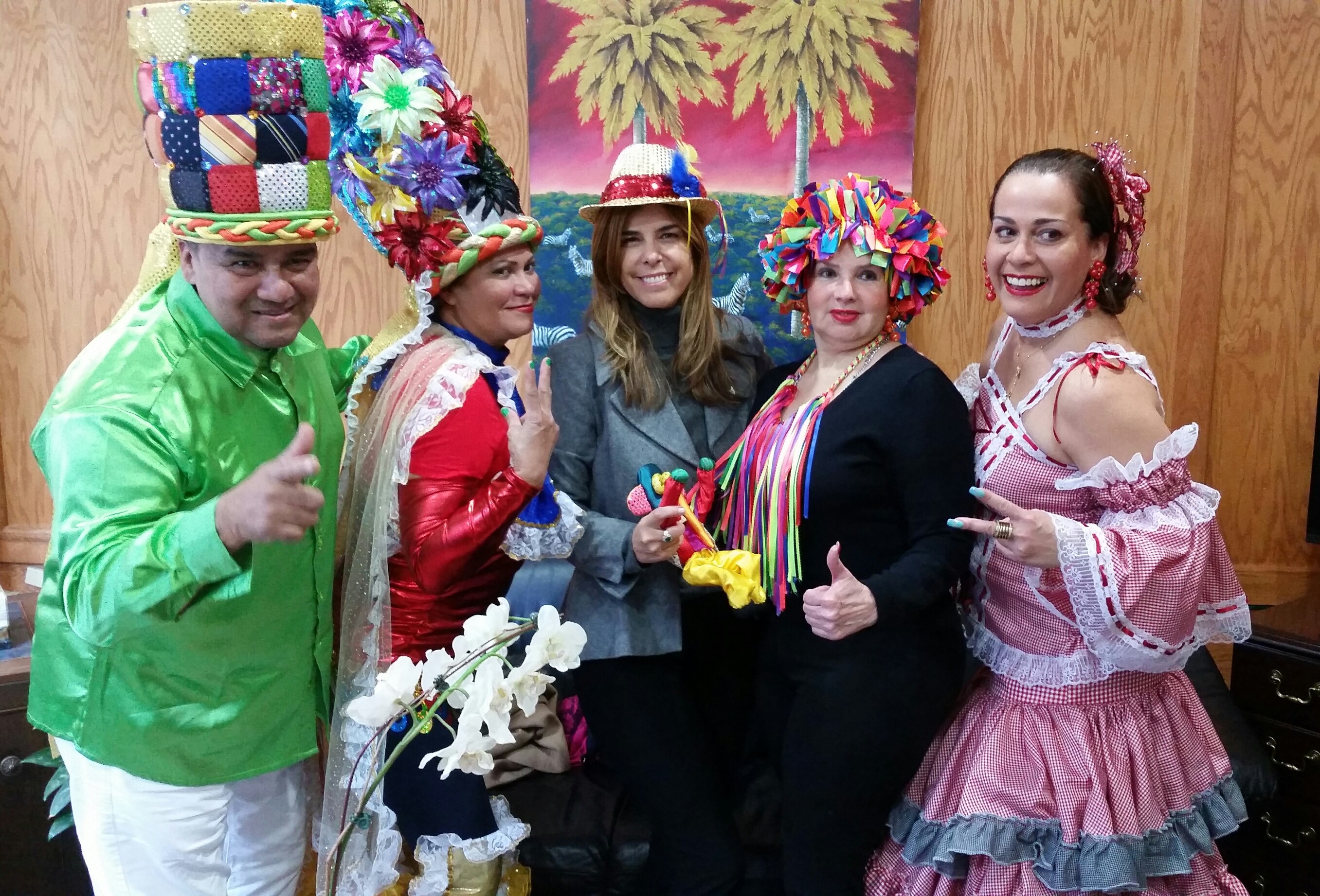 La Cónsul General María Isabel Nieto recibió a una delegación del Carnaval de Barranquilla de la ciudad de Nueva York.