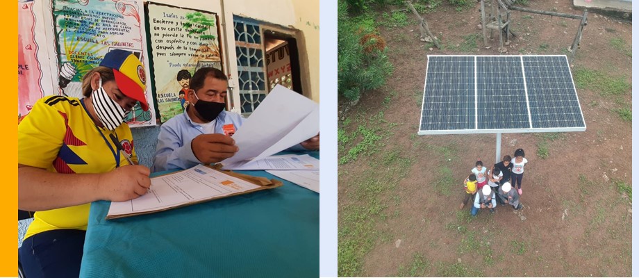 Plan Fronteras de la Dirección para el Desarrollo y la Integración Fronteriza de Cancillería instaló sistema solar fotovoltaico que beneficiará el centro educativo de Las Gallinetas 