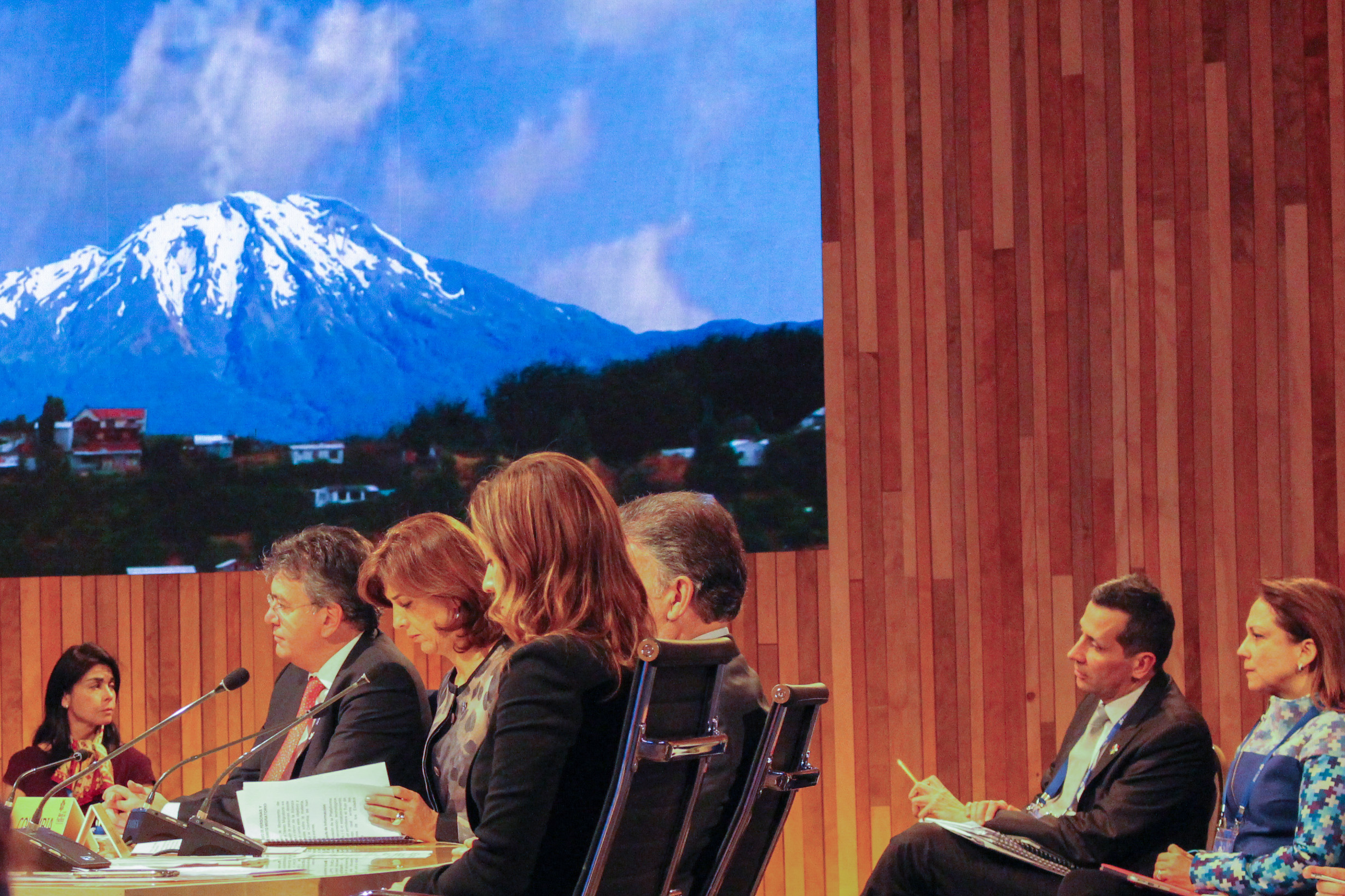 alt: Presidente Santos y Canciller Holguín participaron en la XI Cumbre de la Alianza Pacífico en Puerto Varas