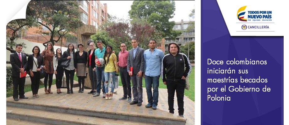 La agregada de negocios de la Embajada de Polonia en Bogotá D.C., Dorota Kobierowska, realizó un evento de despedida para los becarios colombianos beneficiarios de la segunda versión del Programa de Becas "Ignacy Łukasiewicz" de ese país