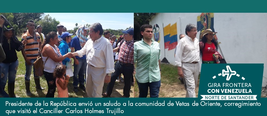 Presidente de la República envió un saludo a la comunidad de Vetas de Oriente que visitó el Canciller Carlos Holmes Trujillo