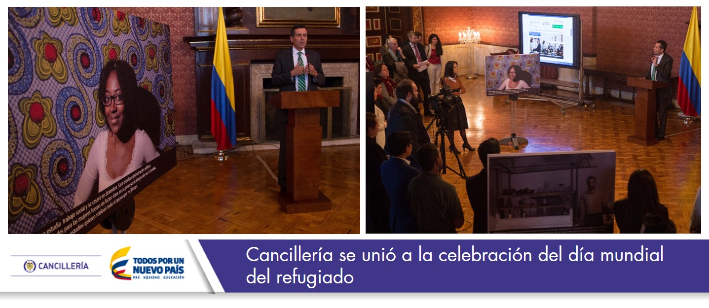 Cancillería se unió a la celebración del día mundial del refugiado