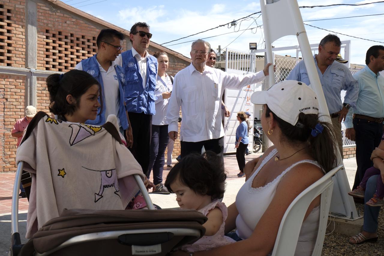 Representante Especial Conjunto de Acnur y OIM, recorrió el Centro La Margarita