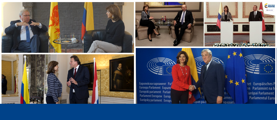 Resumen de la visita que la Canciller María Ángela Holguín realizó en Países Bajos, Bélgica y Turquía  