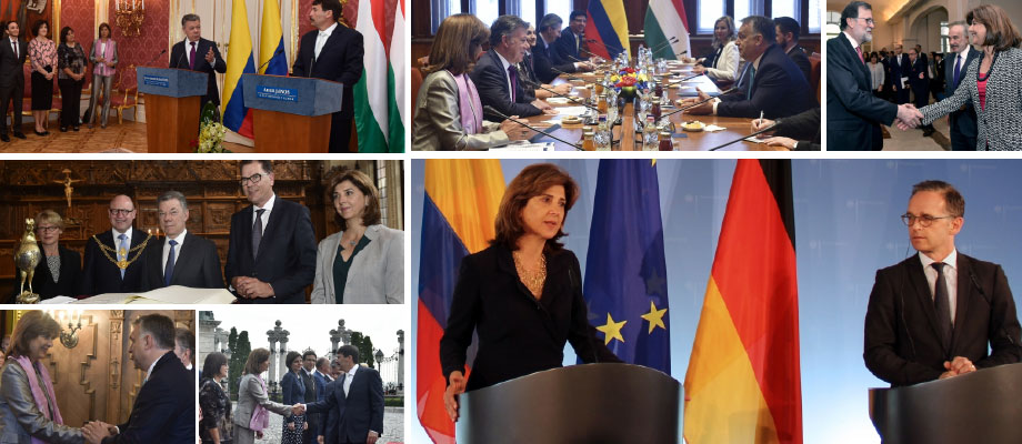 El Presidente Santos y la Canciller Holguín adelantaron gira por Alemania, Hungría, Italia y España