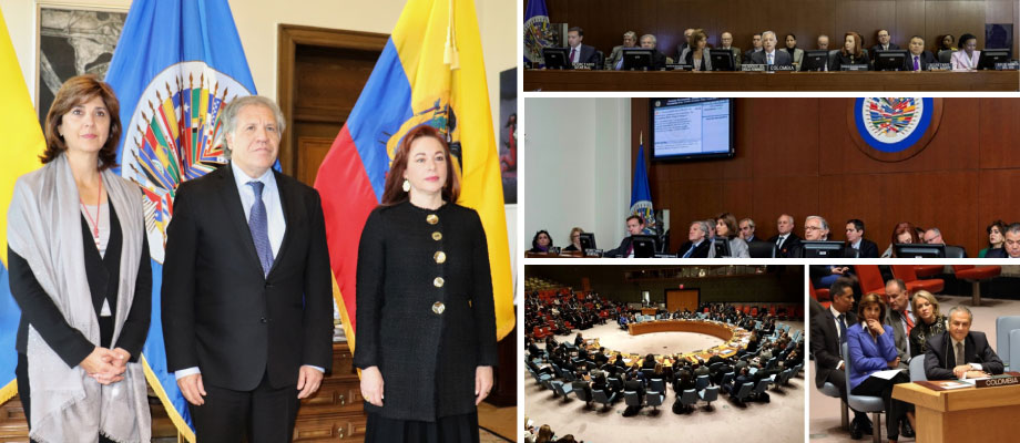 Resumen de la participación de la Canciller Holguín en la sesión Extraordinaria del Consejo Permanente de la OEA en abril de 2018