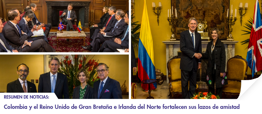 Resumen de noticias: Colombia y el Reino Unido de Gran Bretaña e Irlanda del Norte fortalecen sus lazos de amistad