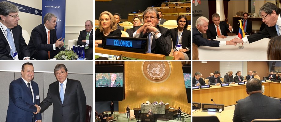 Presidente Duque y Canciller Trujillo concluyeron tercer día en el 73 Período Ordinario de Sesiones de la Asamblea General de las Naciones Unidas