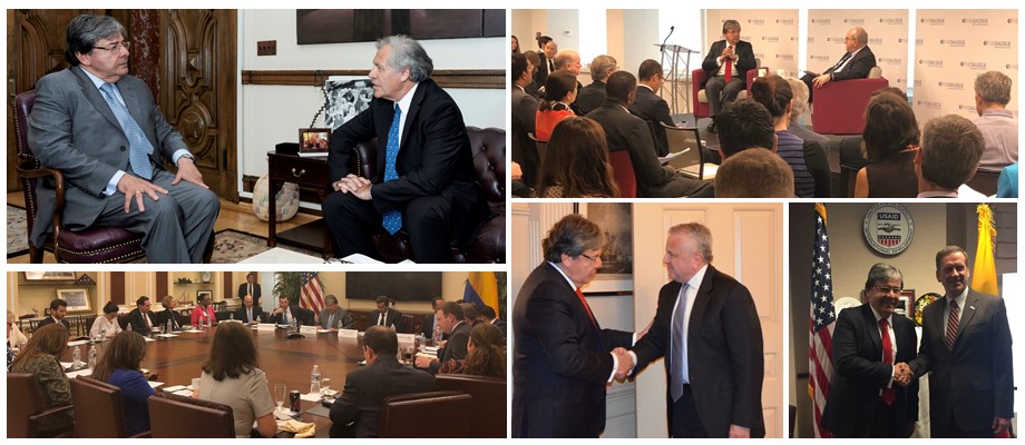 Resumen de la agenda que adelantó el Canciller Carlos Holmes Trujillo en Washington