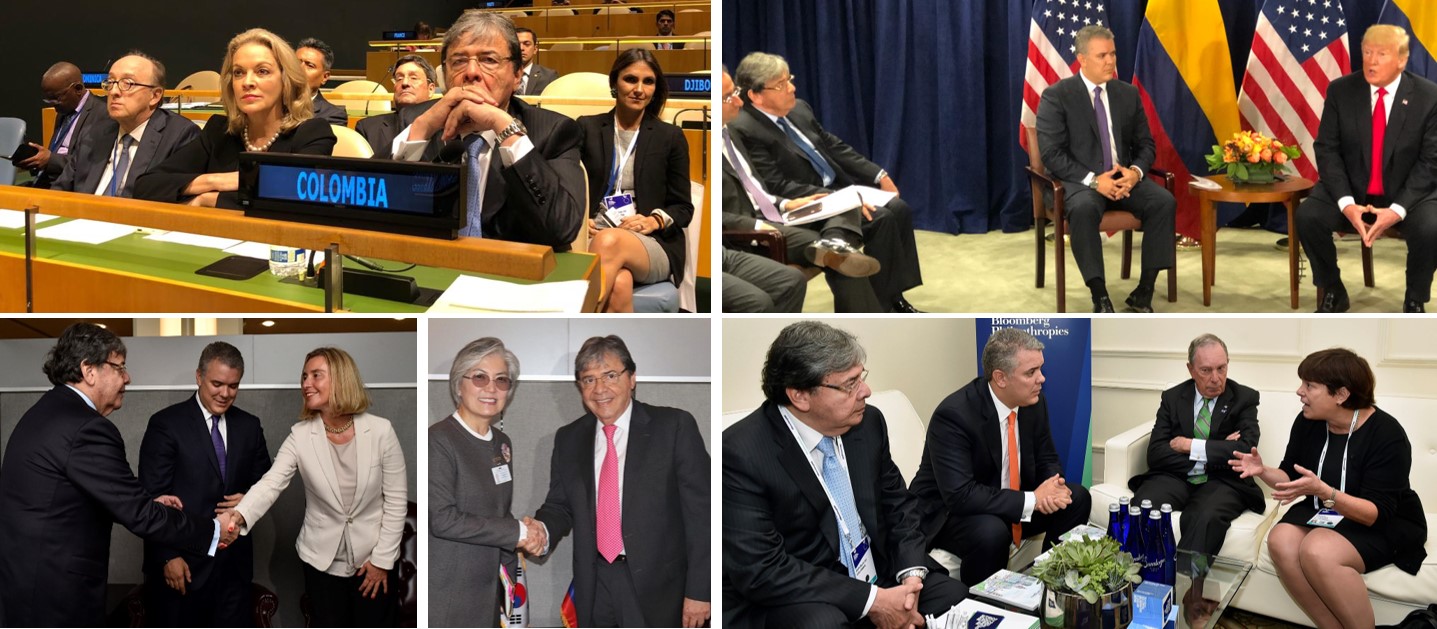 Ministro de Relaciones Exteriores, Carlos Holmes Trujillo, finalizó su agenda en el 73° Período de Sesiones de la Asamblea General de la ONU