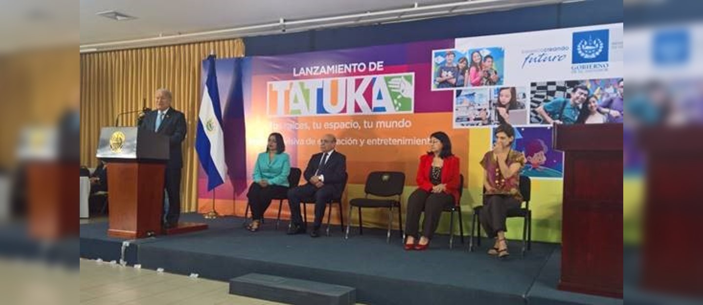 Embajadora de Colombia en El Salvador participó en el lanzamiento de Tatuka: franja televisiva de educación y entretenimiento