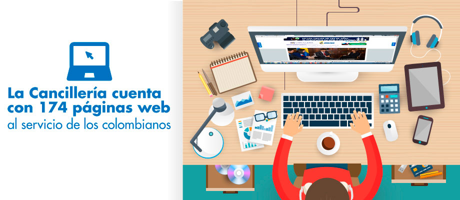 La Cancillería cuenta con 174 páginas web al servicio de los colombianos: ¡Visítenos!