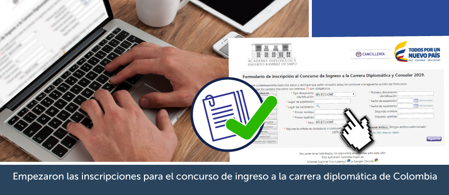 Empezaron las inscripciones para el concurso de ingreso a la carrera diplomática de Colombia