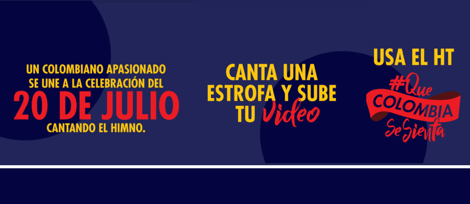 Este 20 de julio es una gran oportunidad para #QueColombiaSeSienta más allá de sus fronteras con sus símbolos patrios. ¡En paz celebramos nuestra fecha de independencia!