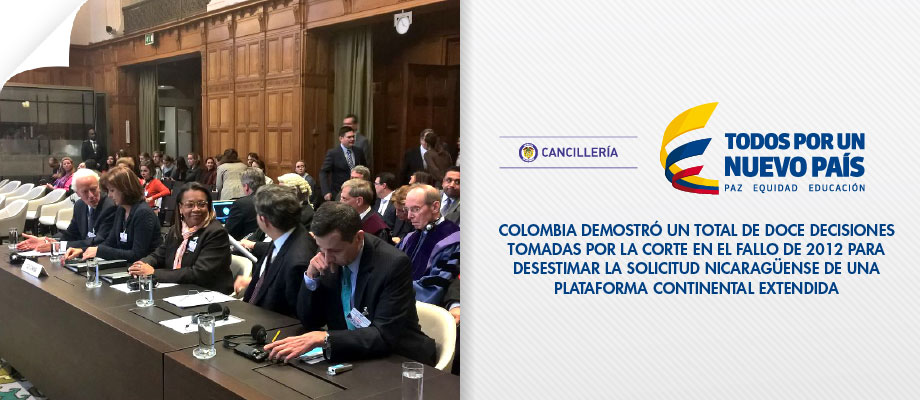 Solicitud nicaragüense de una plataforma continental extendida