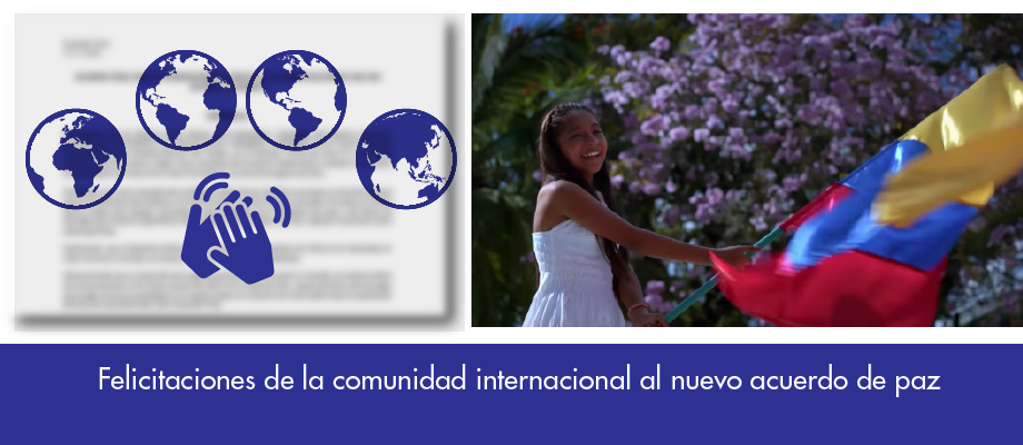Felicitaciones de la comunidad internacional 