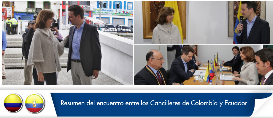 Encuentro entre los Cancilleres de Colombia y Ecuador 