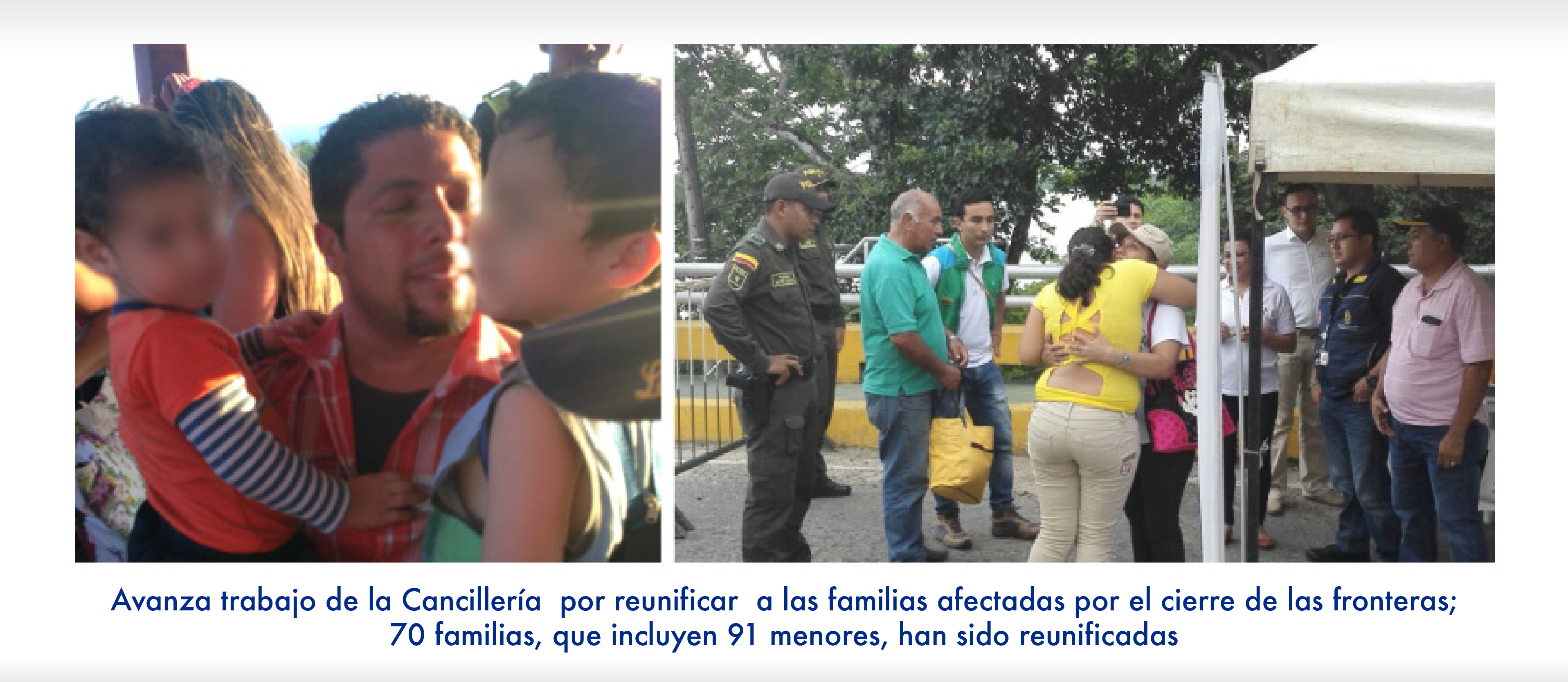 Avanza trabajo de la Cancillería por reunificar a las familias afectadas por el cierre de las fronteras; 70 familias, que incluyen 91 menores, han sido  reunificadas