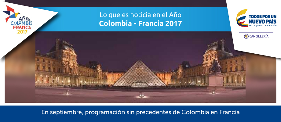 En septiembre, programación sin precedentes de Colombia en Francia