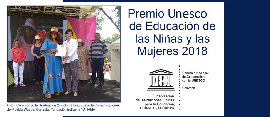 Ya se encuentra abierta la convocatoria al Premio Unesco de Educación de las Niñas y las Mujeres 2018