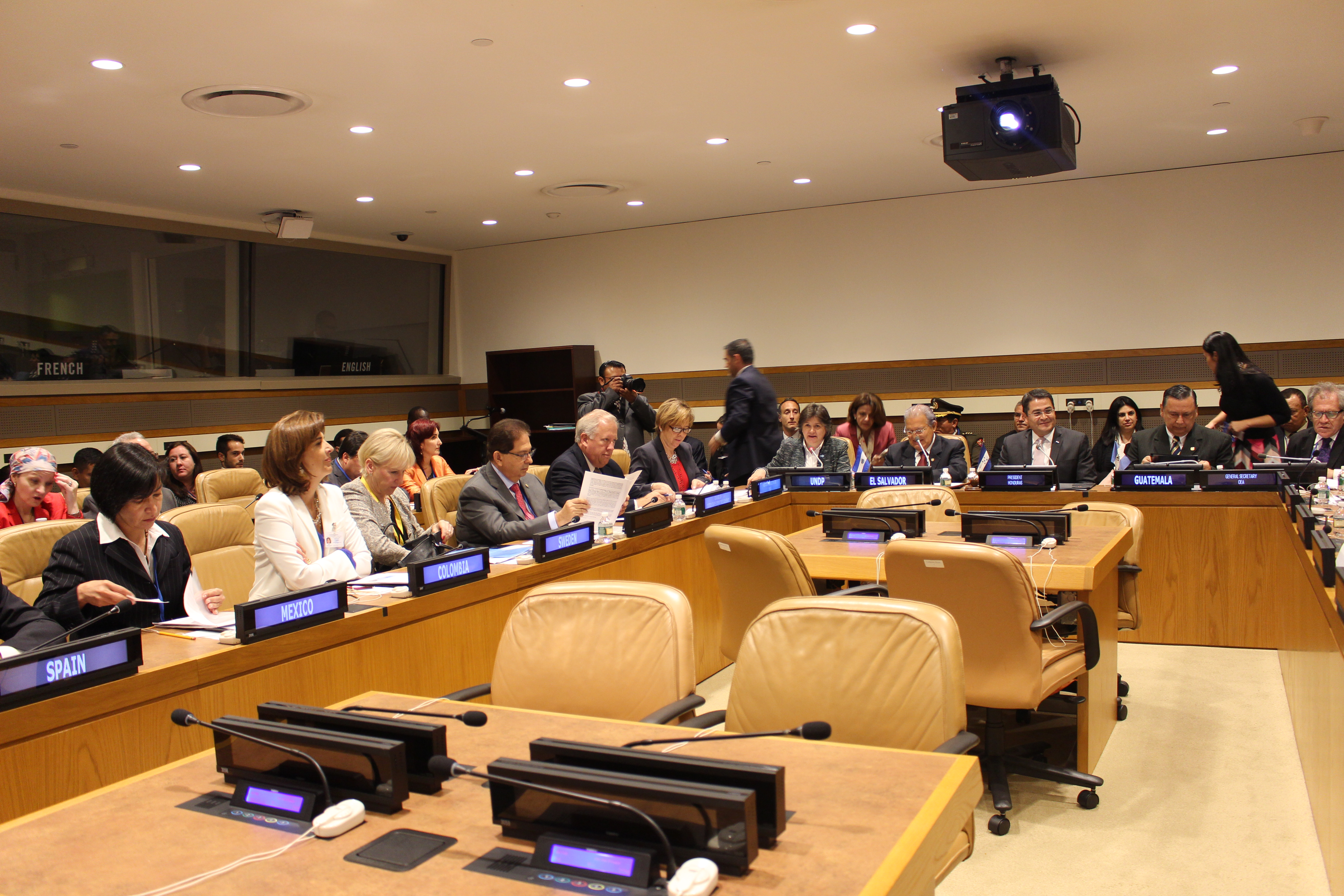 Canciller María Ángela Holguín participó en la reunión con los países del Plan de la Alianza para la Prosperidad del Triángulo Norte