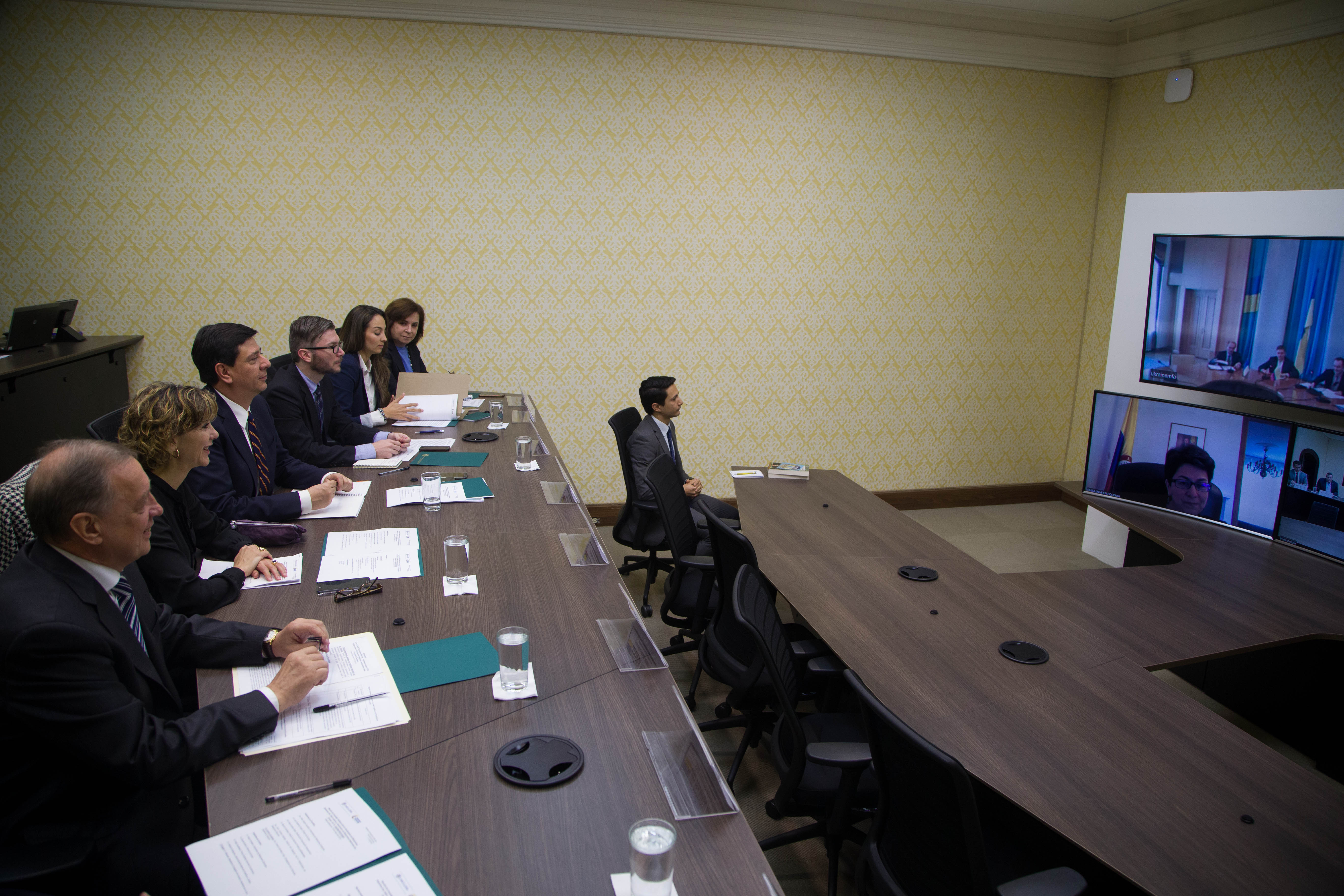 Viceministros de Colombia y Ucrania presidieron Reunión de Consultas Políticas, a través de videoconferencia