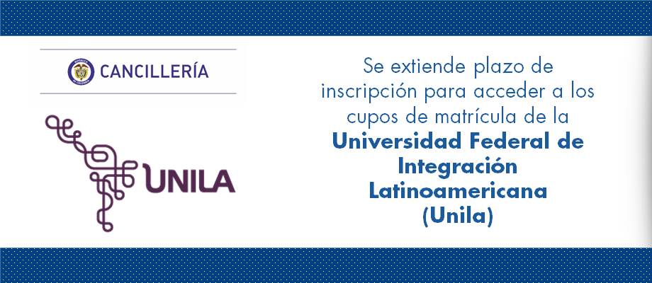 Se extiende plazo de inscripción para acceder a los cupos de matrícula de la Universidad Federal de Integración Latinoamericana (Unila)