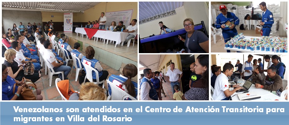 Venezolanos son atendidos en el Centro de Atención Transitoria para migrantes