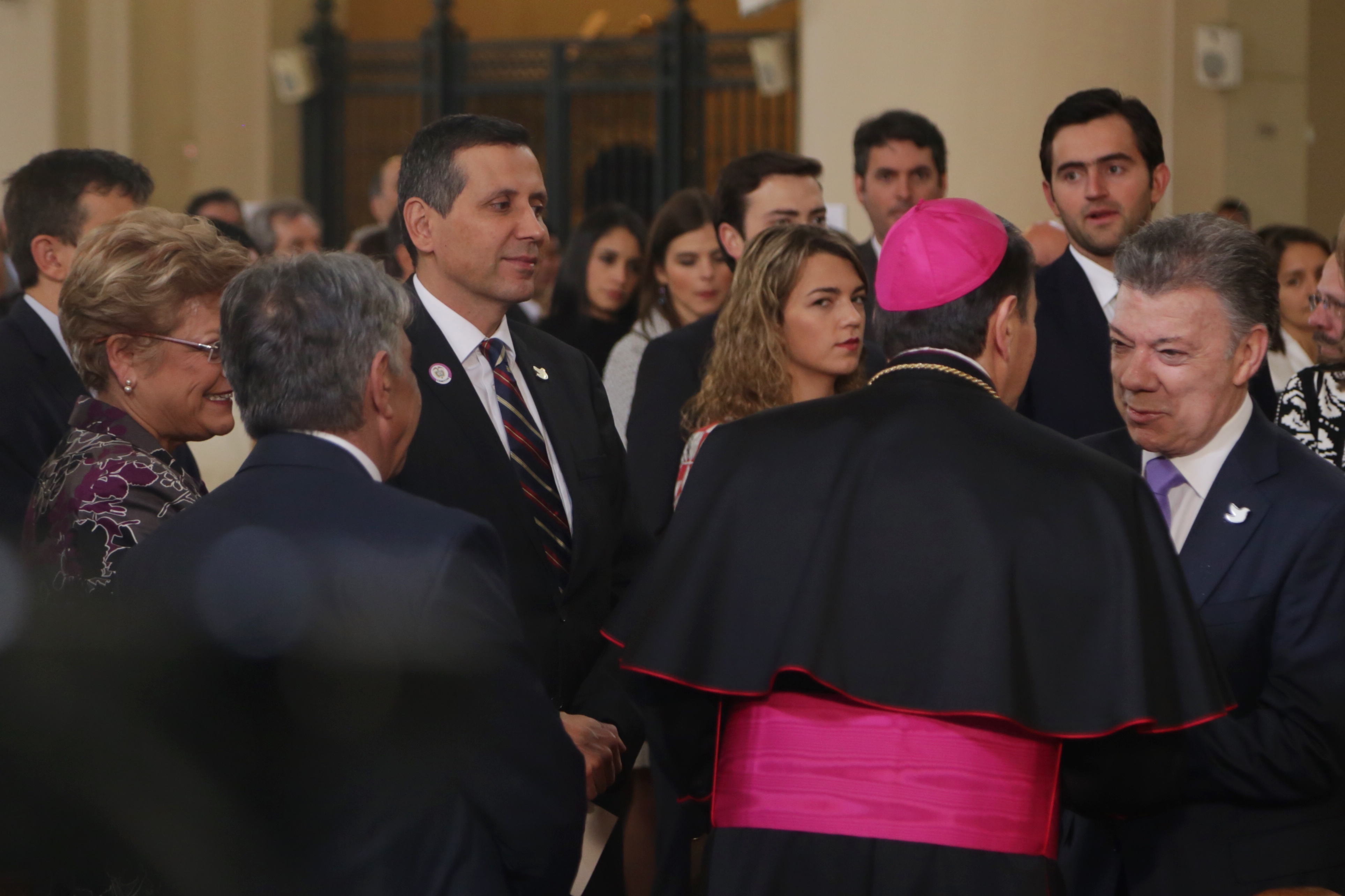 Viceministro de Asuntos Multilaterales de la Cancillería asistió al Te Deum por la celebración de la Independencia de Colombia