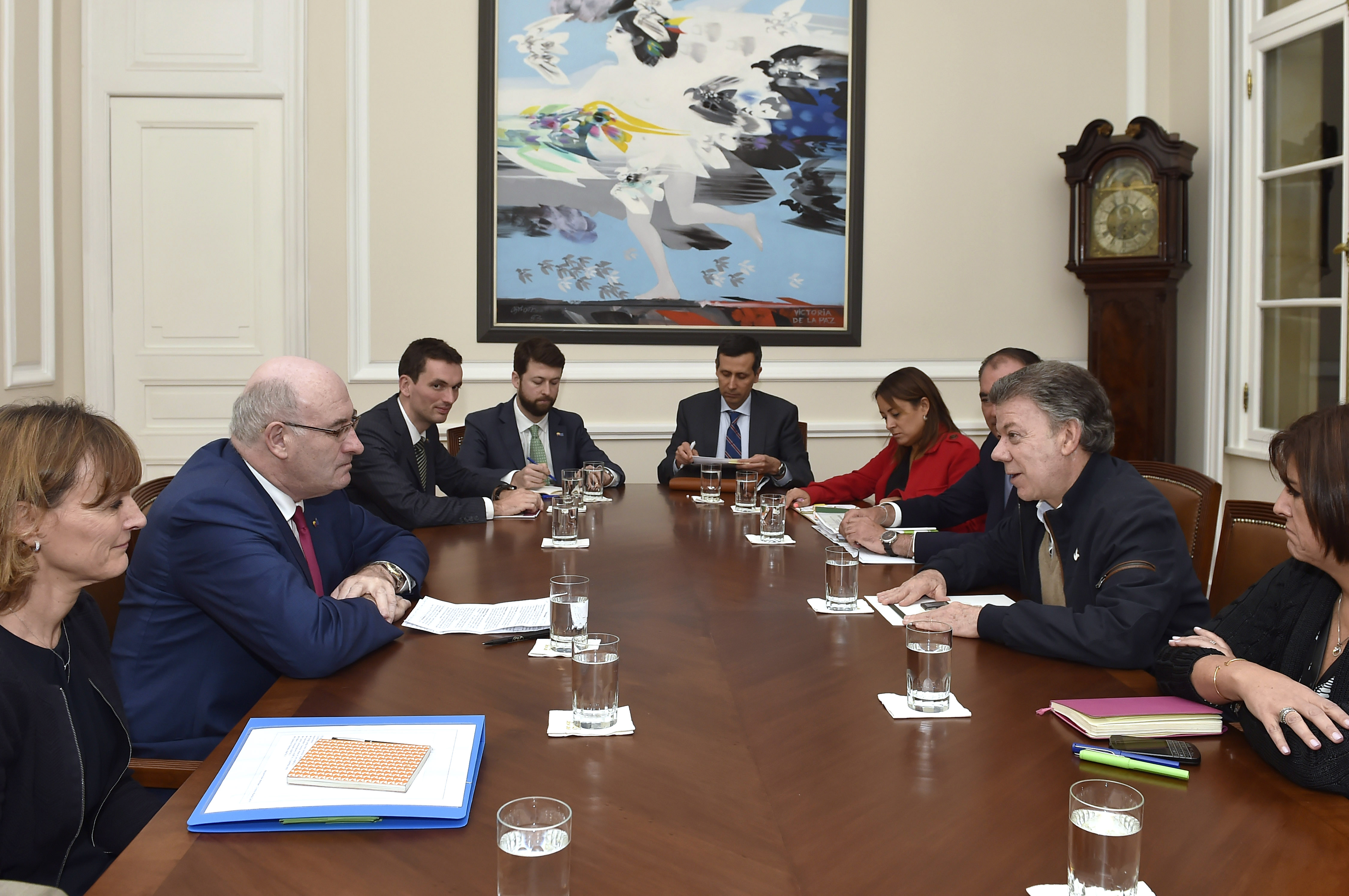 Viceministro Echeverri participó en la reunión que sostuvo el Presidente Santos con el Comisario de la Unión Europea de Agricultura y Desarrollo Rural, Phil Hogan