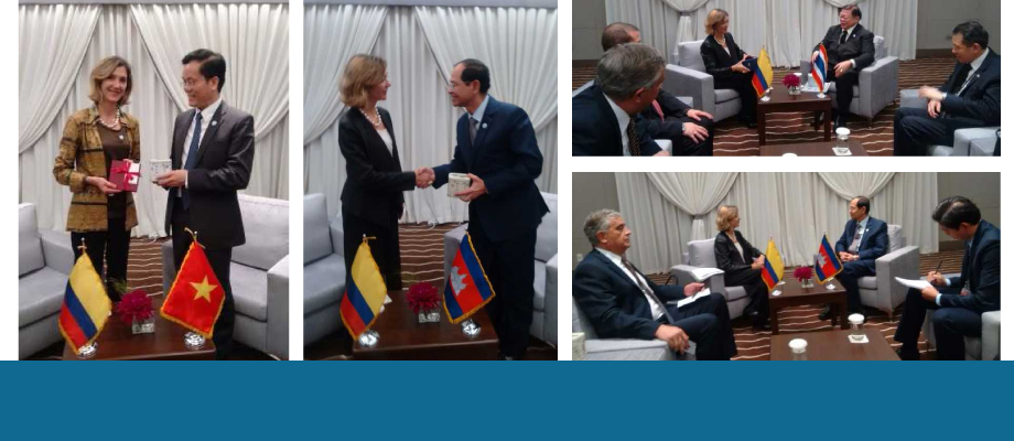 Viceministra de Relaciones Exteriores de Colombia sostuvo reuniones bilaterales con Camboya, Myanmar, Vietnam y Tailandia