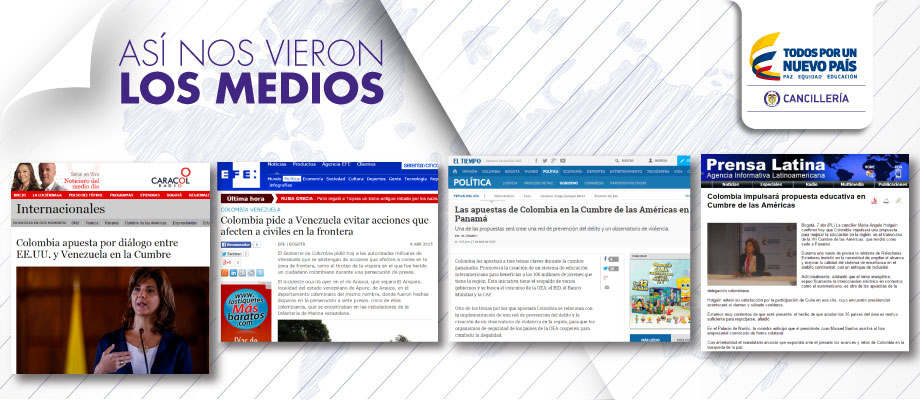 Así nos vieron los medios,del 6 al 10 de abril de 2015