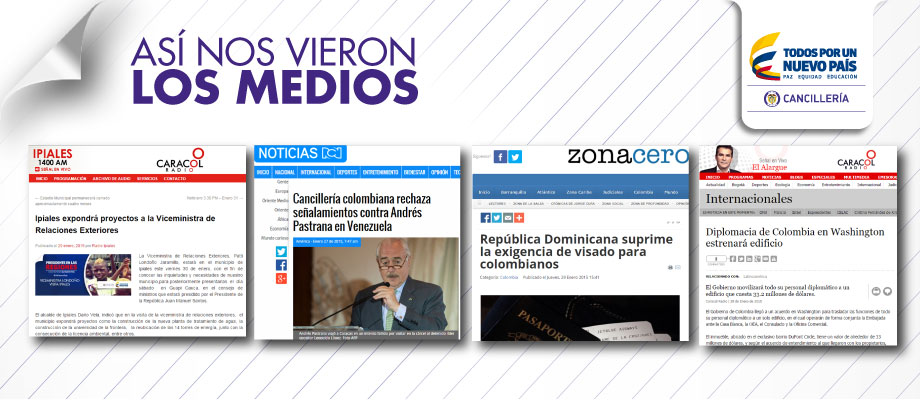 ASI NOS VIERON LOS MEDIOS DEL 25 AL 30 DE ENERO