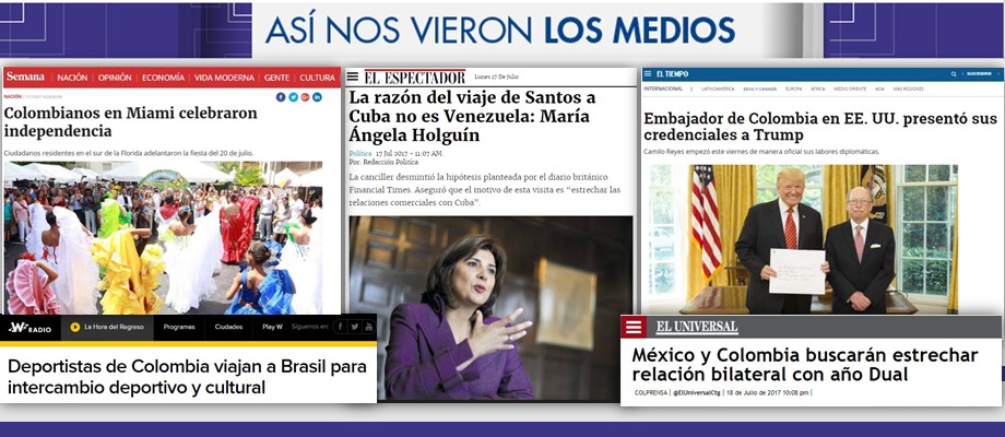Así nos vieron los medios del 17 al 21 de julio de 2017