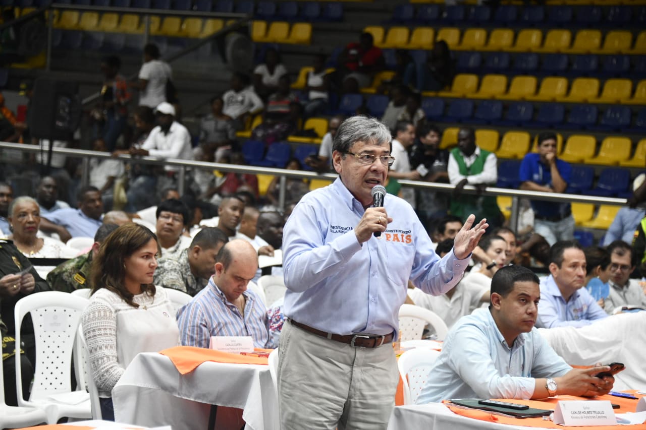 Canciller Trujillo señaló que el texto final del documento Conpes sobre migración proveniente de Venezuela se discutirá la próxima semana en el Consejo de Ministros