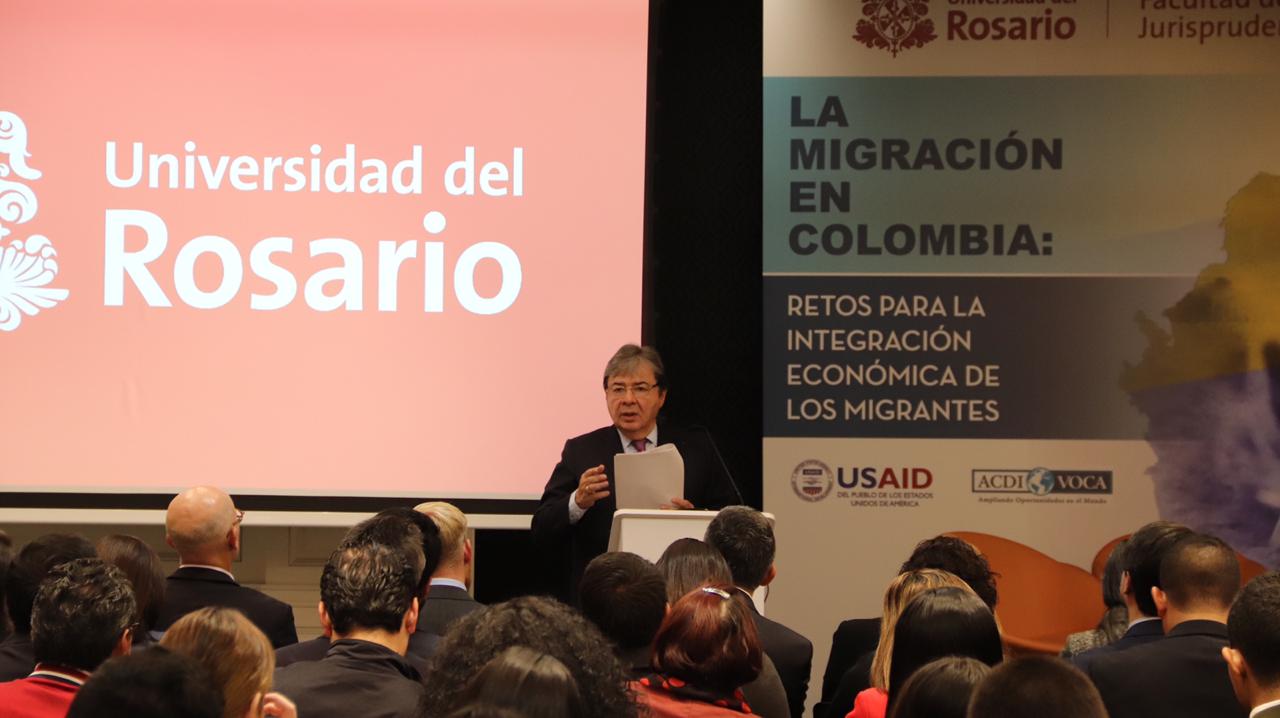 Declaración del Canciller Carlos Holmes Trujillo en la Universidad el Rosario, a propósito de la situación en Venezuela