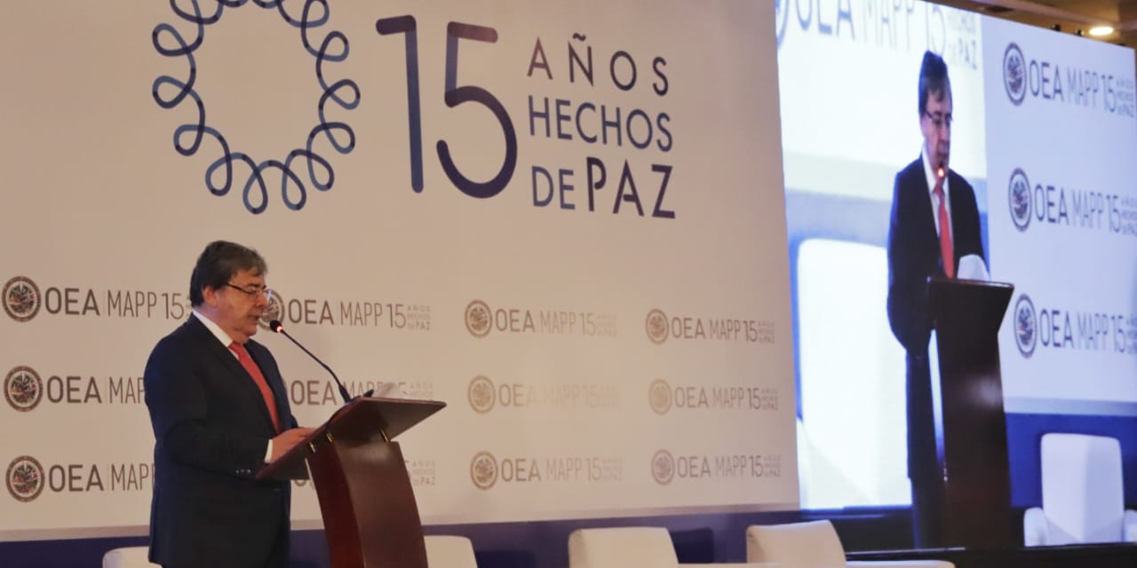 Canciller resaltó papel de la MAPP-OEA durante conmemoración de los 15 años de su mandato 