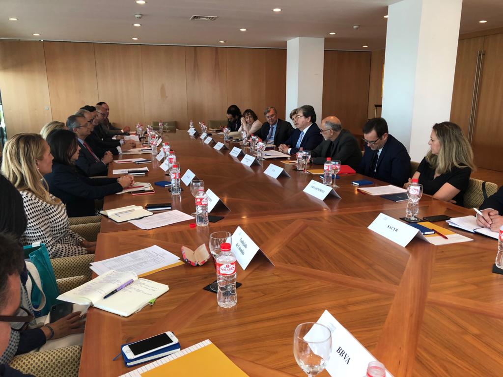 Ministro Holmes Trujillo sostuvo un encuentro con el Secretario General de la Fundación Consejo España Colombia, Jaime Lacadena Higuera