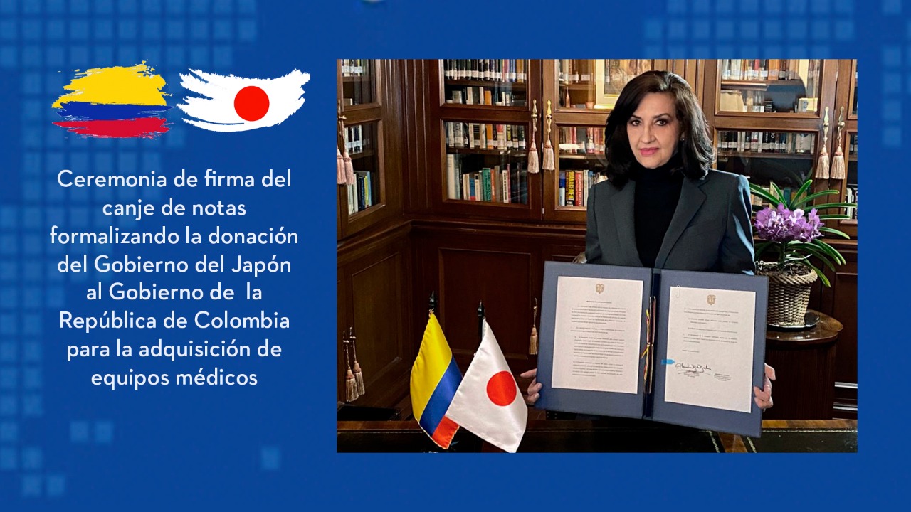 Japón apoya al Gobierno de Colombia en la lucha contra el COVID-19