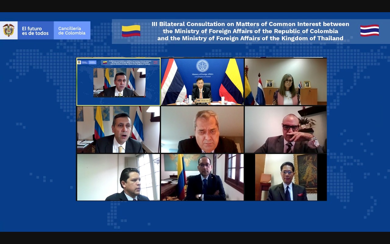 Colombia y Tailandia realizaron su tercera reunión de Consultas Políticas