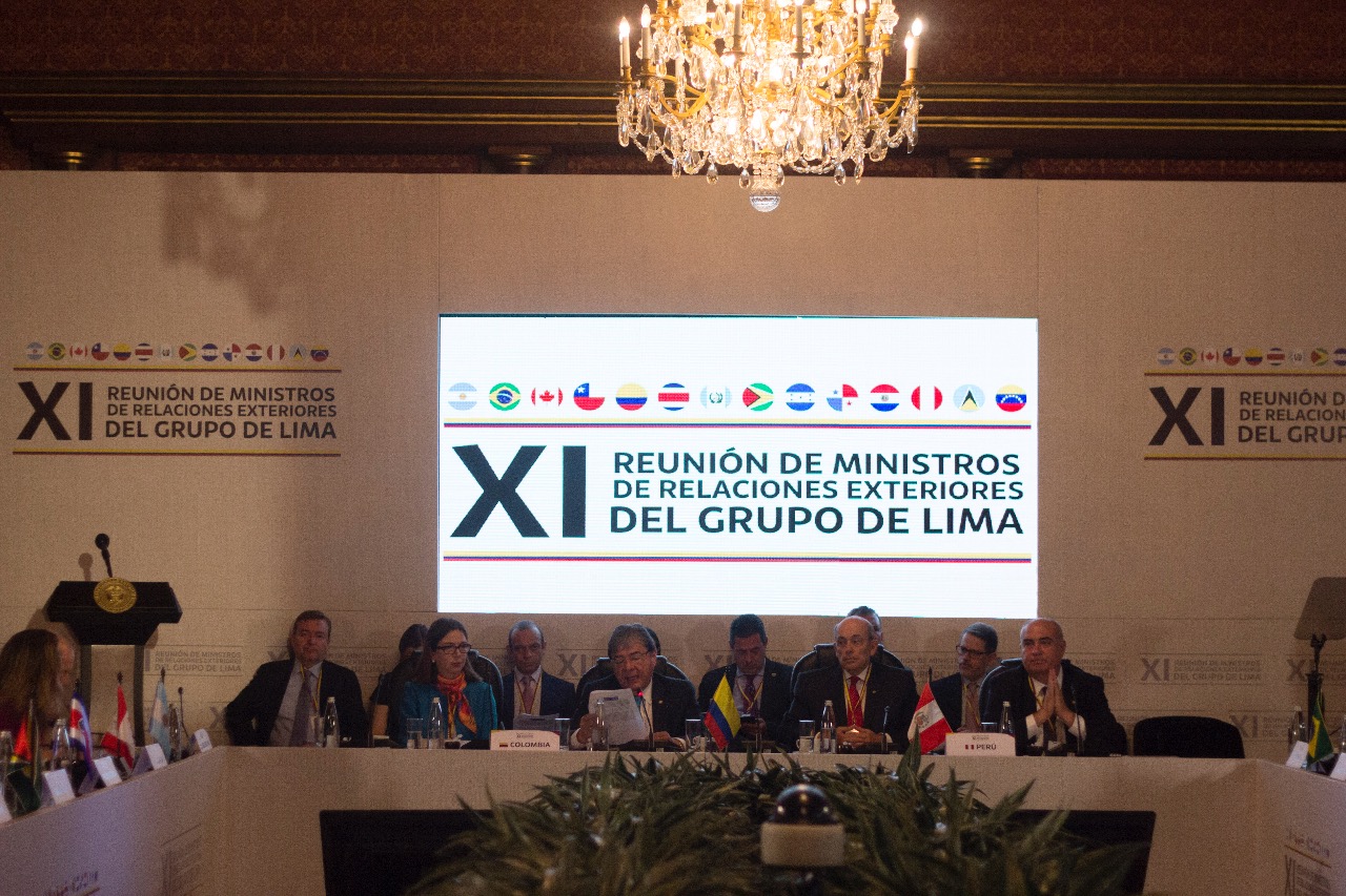 El Grupo de Lima tiene la responsabilidad de actuar con solidaridad ante el sufrimiento que un régimen ilegítimo como el de Nicolás Maduro ha impuesto a millones de venezolanos: Canciller Carlos HolmesTrujillo