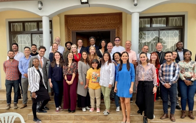 Encuentro de la comunidad colombiana en Nairobi con el embajador de Colombia en Kenia, Pedro León Cortés