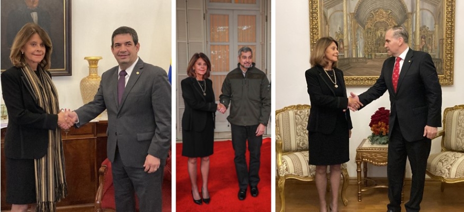 Vicepresidente y Canciller se reunió con las máximas autoridades de Gobierno de Paraguay