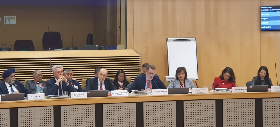 Canciller Álvaro Leyva insta a fortalecer el financiamiento internacional para la atención a la migración en el hemisferio y a dialogar de manera incluyente sobre sus desafíos y oportunidades