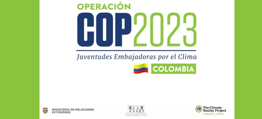 Convocatoria Operación COP: juventudes embajadoras por el clima 2023