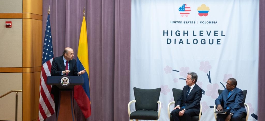 Diálogo de Alto Nivel con Estados Unidos será la oportunidad para que Colombia amplíe prioridades de la agenda bilateral
