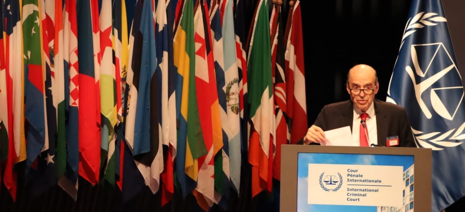 Discurso del Ministro de Relaciones Exteriores, Álvaro Leyva Durán, ante la Asamblea de los Estados Parte en la Corte Penal Internacional