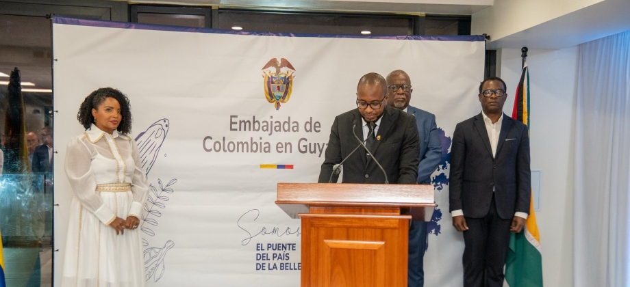Colombia y Guyana Reafirman Compromiso con la Seguridad y la Sostenibilidad en Reapertura de Embajada